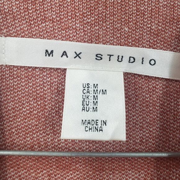 MAX STUDIO Plaid Mock Neck Sweater Womens Size Medium M - Picture 3 of 4